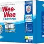 Four Paws Wee-Wee Superior Performance Pee Pads for Dogs with Runoff Barrier Edge Guard Protection, Puppy & Dog Potty Training Pads, Housebreaking Supplies, 28" x 34" (75 Count)