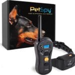 PetSpy Shock Collar for Dogs-Waterproof Dog Shock Collar with Remote Control,Vibration,Electric Shock,Beep-E Collar for Dogs Training,Collar with Remote for 10-140 LBS