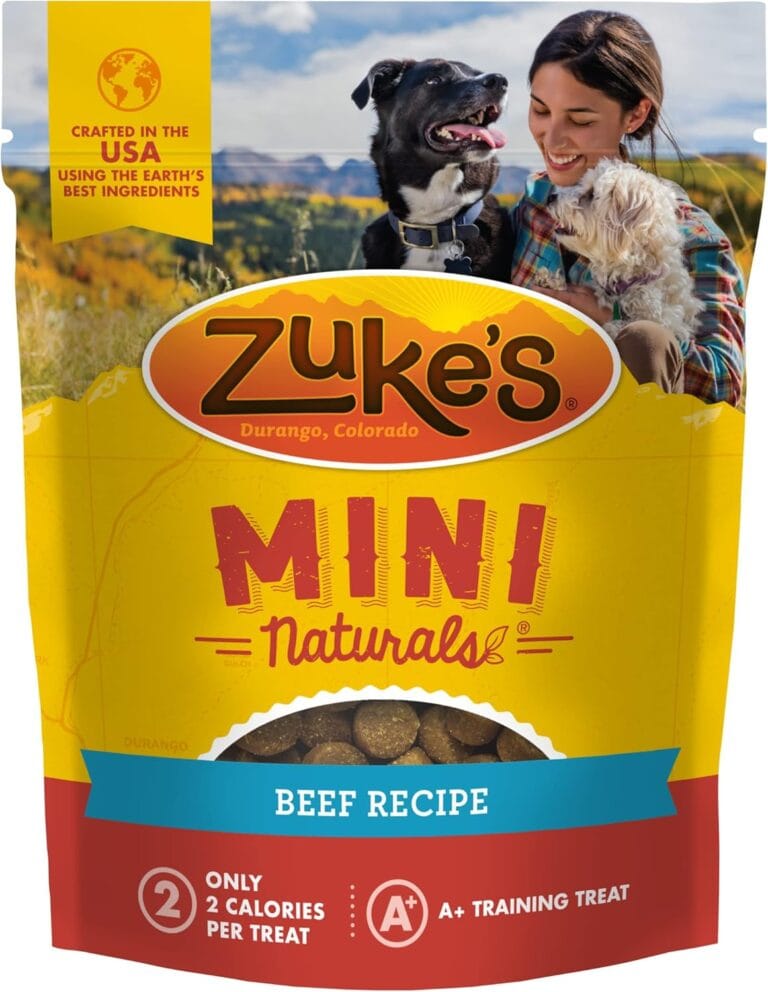 Zukes Mini Naturals Dog Training Treats for Dogs, Pet Treats made with Real Beef, 16 oz. Resealable Pouch - 16 oz. Bag