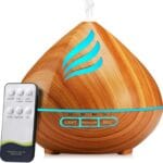 Essential Oil Scent Diffuser: 500ML Aroma Diffuser with Remote Control, Large Fragrance Aromatherapy Diffuser for Bedroom Home, Mist Humidifier with 14 Colors LED Lights and Waterless Auto-Off