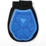 Wags & Wiggles Dual Sided Dog Grooming Glove with Rubber Paw - 2-in-1 Grooming Tool for Brushing, Massaging, and Scrubbing - Velour Side Acts as Fur Remover