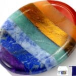 Thumb Worry Stone Crystals and Healing Stones for Anxiety Sensory 7 Chakra Oval Natural Tiny Meditation Accessories Mental Health Gifts Fidget Depression Stress Anxiety Relief Items for Women