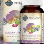 Garden of Life Organics Multivitamin for Women - Women's Once Daily Multi - Whole Food Multi with Iron, Biotin, Vegan Organic Womens Multivitamin for Health, Energy Hair Skin and Nails, 60 Tablets