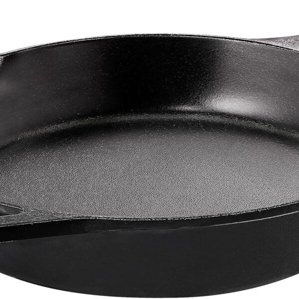 Utopia Kitchen Cast Iron Frying Pan 12 Inch, Cast Iron Chefs Pan, Pre Seasoned Skillet, Safe Grill Cookware for Indoor & Outdoor Use, Black