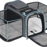 Pesen Expandable Dog & Cat Carrier, Airline Approved Soft Pet Carrier, Breathable & Collapsible Design, Ideal for Small Dogs, Cats, Rabbits and Other Small Animals  Larger Expansion Area for Comfort
