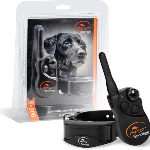 SportDOG YardTrainer 300 Remote Trainer - Off-Leash Safety Tool - Quick-Charge - Waterproof DryTek Technology - Compact E-Collar - Remote Dog Collar - 300-Yard Range