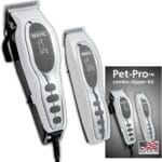 Wahl USA Pet-Pro Corded Clipper & Battery Trimmer Pet Grooming Combo Kit for Dogs with Light to Thick Coats, The Brand Used by Professionals - Model 9284