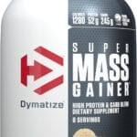 Dymatize Super Mass Gainer Protein Powder, Gourmet Vanilla, 52g Protein, 1g Creatine, 1280 Calories, 10.7g BCAAs, 245g Carbs, Contains Whey Protein Powder, Isolate, and Casein (8 Servings)