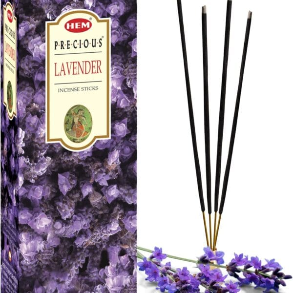 HEM Lavender Incense Sticks Pack Of 120 | Natural Relaxing | Aromatherapy Incense For Air Purifier, Mind & Spirit & Ritualistic Fragrance | Gift Set - (15 gms each)