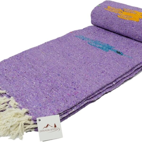 Open Road Goods Mexican Thunderbird Yoga Blanket, Handwoven Throw for Yoga, Meditation, and Home Dcor Versatile Blanket for Beach, Picnic, Camping, or Outdoor Use