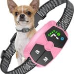 Dog Bark Collar, JeaTone Bark Collar for Large Medium Small Dogs, Rechargeable Smart AI Barking Collar with 7-Level Sensitivity, 4 Training Modes, Waterproof, Pink