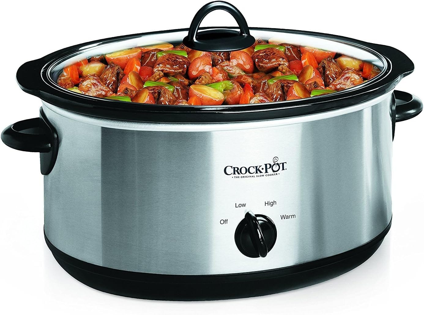 Crock Pot 7 Quart Oval Manual Slow Cooker, Stainless Steel (SCV700 S BR), Versatile Cookware For Large Families Or Entertaining Crock-Pot 7 Quart Oval Manual Slow Cooker, Stainless Steel (SCV700-S-BR), Versatile Cookware for Large Families or Entertaining