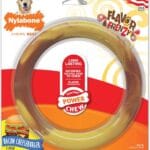 Nylabone Power Chew Flavor Frenzy Ring Chew Toy for Dogs, Indestructible Chew Toys for Aggressive Chewers, Bacon Cheeseburger Flavor, Large/Giant - Up to 50 lbs. (1 Count)