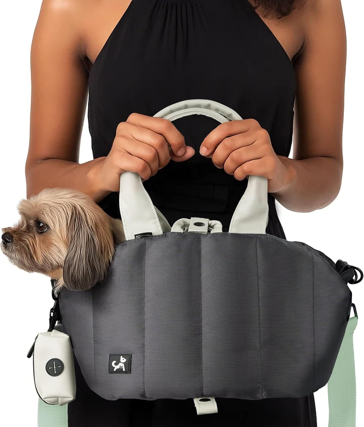 Sytopia Small Dog Carrier Purse, Portable Pet Carrier Tote Carrier with Pockets, Adjustable Safety Leash, Waterproof Dog Travel Bag, Travel Pets Purse up to 4 Lbs, Dark Grey Sytopia Small Dog Carrier Purse, Portable Pet Carrier Tote Carrier with Pockets, Adjustable Safety Leash, Waterproof Dog Travel Bag, Travel Pets Purse up to 4 Lbs, Dark Grey