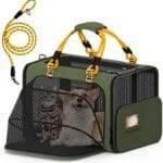 PAWZIDEA Large Pet Carrier Expandable, 24"16"16" Soft-Sided Cat Carrier for 24 Cats up 55lb, Portable & Collapsible Small Medium Dog Travel Crate for Car, XL Storage Pocket, ID Card, Shoulder Strap