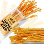 iPaw Turkey Tendons for Dogs, 100% Turkey and US Sourced Raw Material, Hypoallergenic, All Natural Human Grade Puppy Chew, Rawhide Alternative Dog Treats, 1 Unit/Pack Strip (Large)