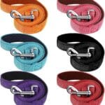 6 Pieces Dog Leash Bulk for Medium and Large Dog, Heavy Duty Nylon Pack Dogs Leashes Padded Handle Double Sided Reflective Puppy Collar for Walking, Training, 5 Feet(Classic)