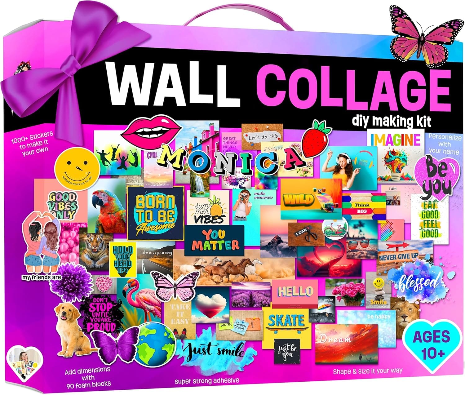 Wall Collage Kit for Teen & Tween Girls - Teenage Girl Room Decor 10 11 12 13 14 15 16 Year Old Girl Gifts – 1000+ Piece DIY Crafts Kit 10-16 Years - Birthday Gifts for Teen Girls Trendy Stuff Ideas Wall Collage Kit for Teen & Tween Girls - Teenage Girl Room Decor 10 11 12 13 14 15 16 Year Old Girl Gifts – 1000+ Piece DIY Crafts Kit 10-16 Years - Birthday Gifts for Teen Girls Trendy Stuff Ideas
