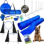 Dog Agility Course Backyard Set, Including Dog Tunnel Bags for Agility Dog Jumps and All Toys - Professional Dog Agility Equipment Range - Dog Training Course Equipment, Dog Obstacle Course Backyard