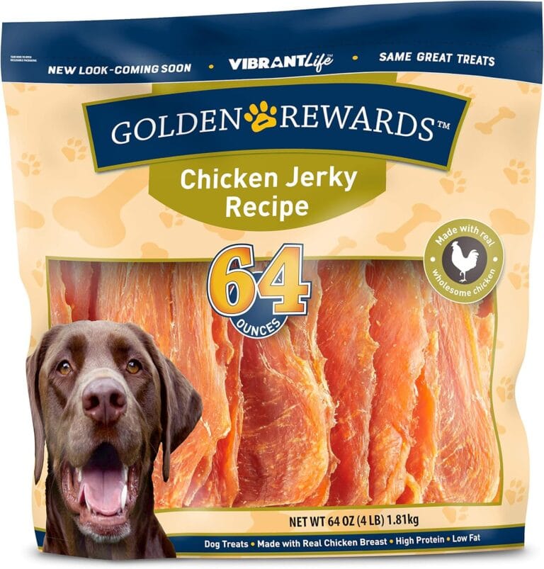 Golden Rewards Jerky Recipe Dog Treats (Chicken Jerky, 64 oz, 1 Pack)