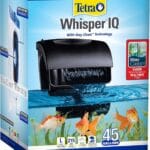 Tetra Whisper IQ Power Filter 45 Gallons, 215 GPH, With Stay Clean Technology