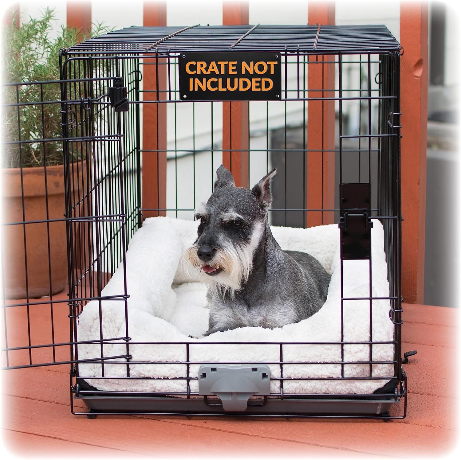 K&H Pet Products Ultra Plush Deluxe Bolster Dog Crate Pad; Dog Bed For Medium Crates, Kennels, And Cages; Soft Indoor Portable Machine Washable Pet Mat Fleece Medium K&H Pet Products Ultra Plush Deluxe Bolster Dog Crate Pad; Dog Bed for Medium Crates, Kennels, and Cages; Soft Indoor Portable Machine Washable Pet Mat - Fleece Medium