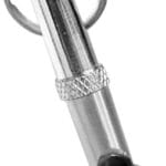 Silver Pets Whistle Adjustable Pet Training Sound Control Stainless Steel Puppy Bark Whistles with Suspendable Key Chain Dogs Training and Behavior Aids