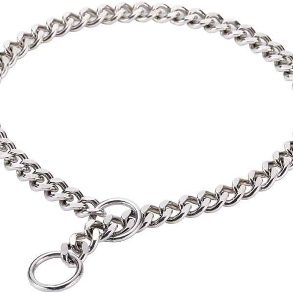 SGODA Chain Dog Training Choke Collar, SUS304, 16in, 2.5mm