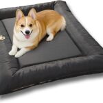Dog Bed for Dog Crate Oxford Puppy Crate Pad Waterproof Pet Beds Outdoor Cage Mat Easy Rinse Black 36233 Inch