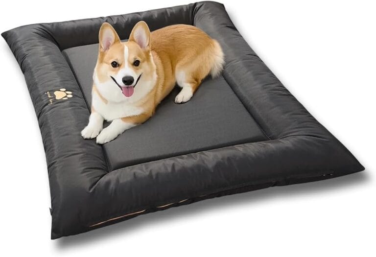 Dog Bed for Dog Crate Oxford Puppy Crate Pad Waterproof Pet Beds Outdoor Cage Mat Easy Rinse Black 36233 Inch