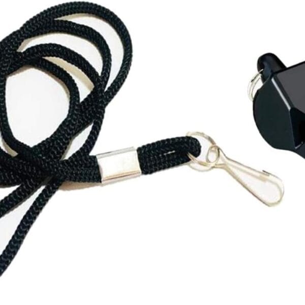 Ultimate Dog Training Whistle for Sport, Hunting, Duck, and Bird Dogs - Black Lanyard, Pealess Design to Prevent Freezing, Heavy-Duty Plastic - Sleek in Black