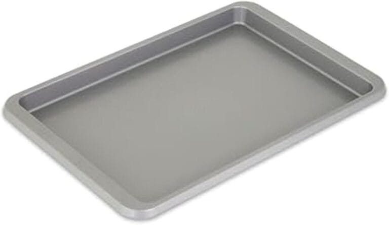 KitchenAid 9x13in Nonstick Aluminized Steel Baking Sheet, Contour Silver