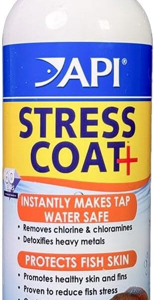 API STRESS COAT Aquarium Water Conditioner 16-Ounce Bottle