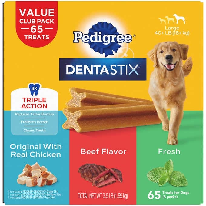Pedigree Dentastix 65 Piece Variety Pack, 3.5 Pound Pedigree Dentastix 65 Piece Variety Pack, 3.5 Pound