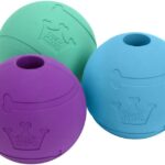 Chew King Fetch Balls Extremely Durable Natural Rubber Toy Pack of 3 - 3 inch Balls (CM-0263-CS01)