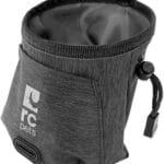 RC Pet Products Essential Treat Bag, Training Pouch with Belt Clip and Dog Bag Dispenser, Heather Black
