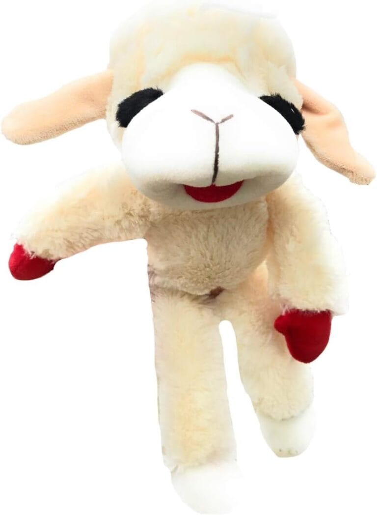 Lamb Chop Dog Toy 14" with Squeaker