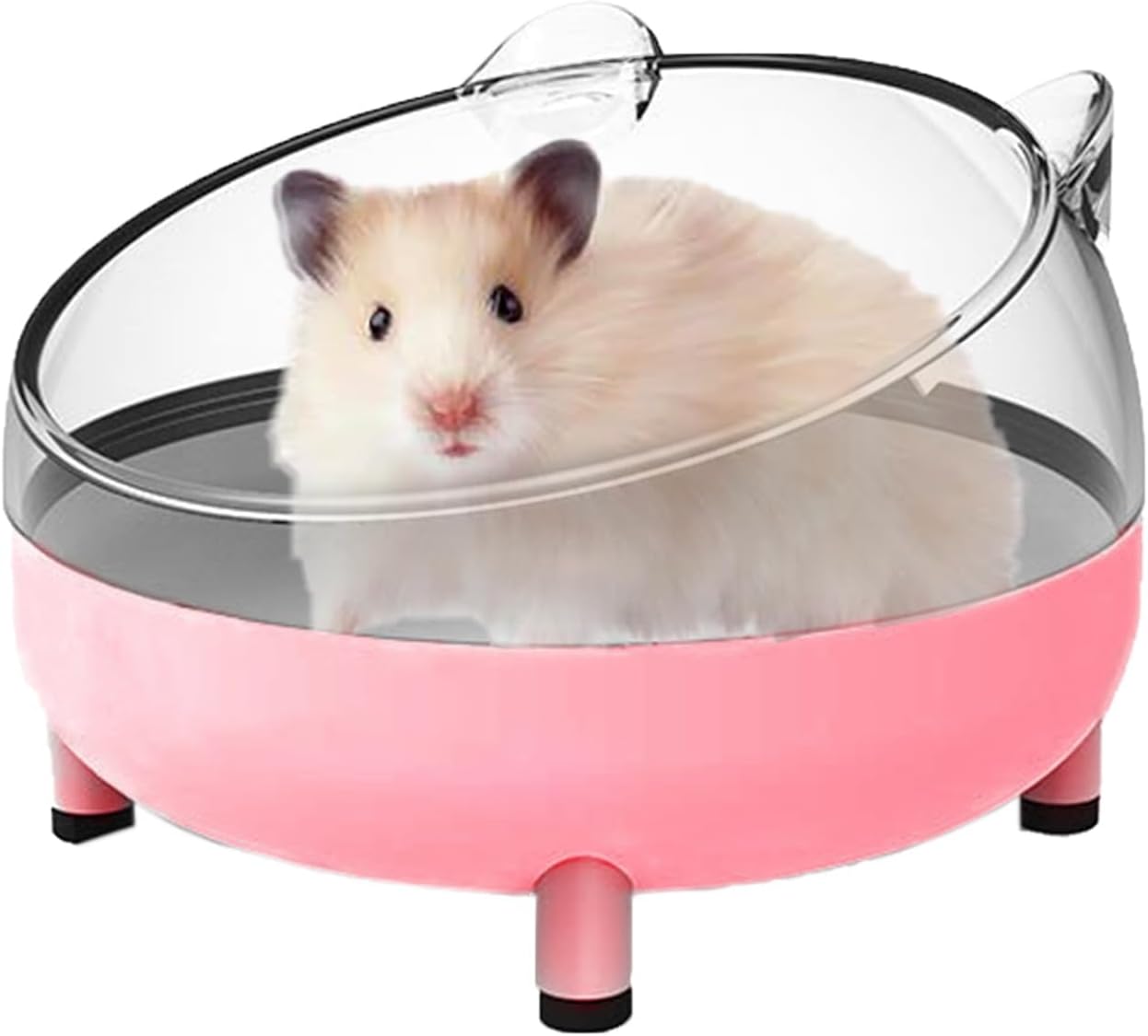 Meow&Woof Hamster Sand Bath Container, Large Sandbox Toilet Gerbil Batheoom, Tiny Chinchilla Dust Bathtub Sand Bath Box for Hamster Cage Accessories 6.5 Inch-Pink Meow&Woof Hamster Sand Bath Container, Large Sandbox Toilet Gerbil Batheoom, Tiny Chinchilla Dust Bathtub Sand Bath Box for Hamster Cage Accessories 6.5 Inch-Pink