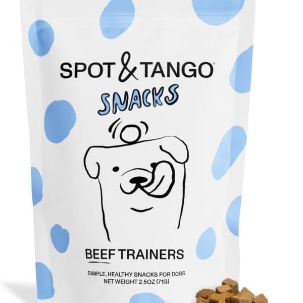 Spot & Tango Beef Dog Training Treats - 100% Beef Liver, Freeze-Dried Dog Snack - Grain & Gluten-Free - for Small, Medium, and Large Dogs - for Puppies Through Seniors