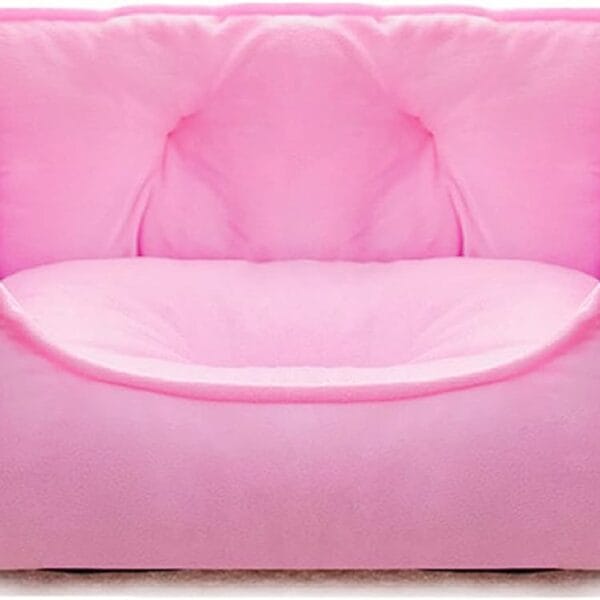 pawstrip Cute Princess Dog Bed Pink Puppy Bed for Small Dogs Breathable Cat Couch Bowknot Pet Cushion Comfortable Kitten Nest Girl Doggy Sofa, Waterproof Bottom (Pink)