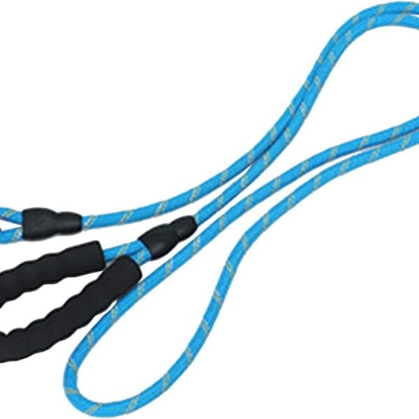 1/2 in Dog Leash Reflective Heavy Duty Rope for Medium Large Dogs, 6.5 FT with Handle, Blue
