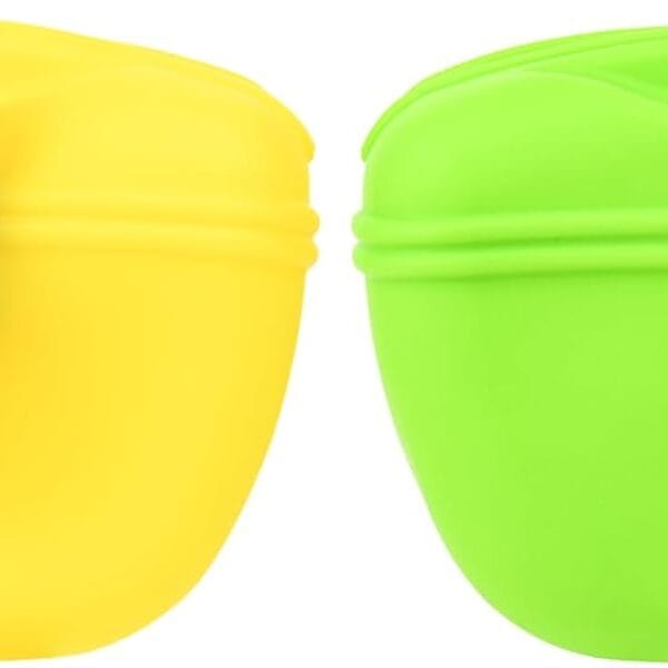 Cosmos 2 Pcs Pet Treat Bag Dog Training Pouch Silicone Portable Pet Training Container Dog Treat Holder with Buckle Closure and Waist Clip Dog Treat Pouches for Pet Training