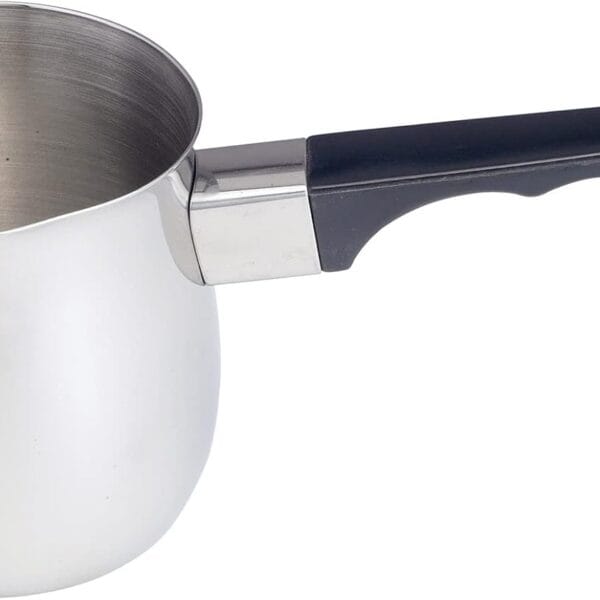 Fino Stainless Steel Turkish Coffee Pot - Professional 18/8 Warmer for Stovetop Coffee, Milk, Tea, Hot Chocolate - Delicious Daily Beverages - 24-Ounce