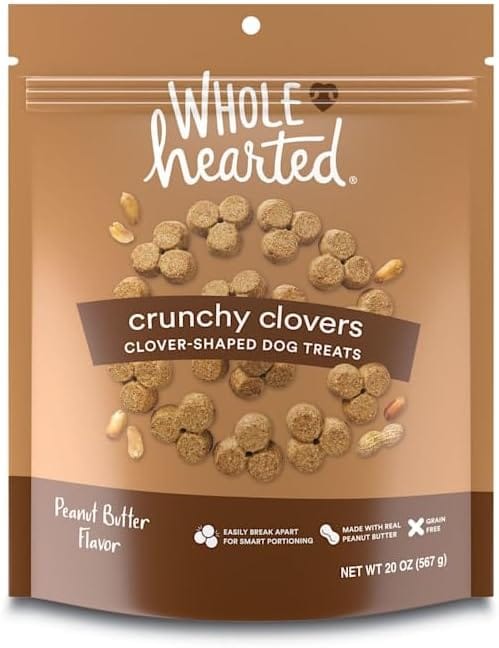 WholeHearted Grain Free Peanut Butter Biscuit Dog Treats 20 oz.