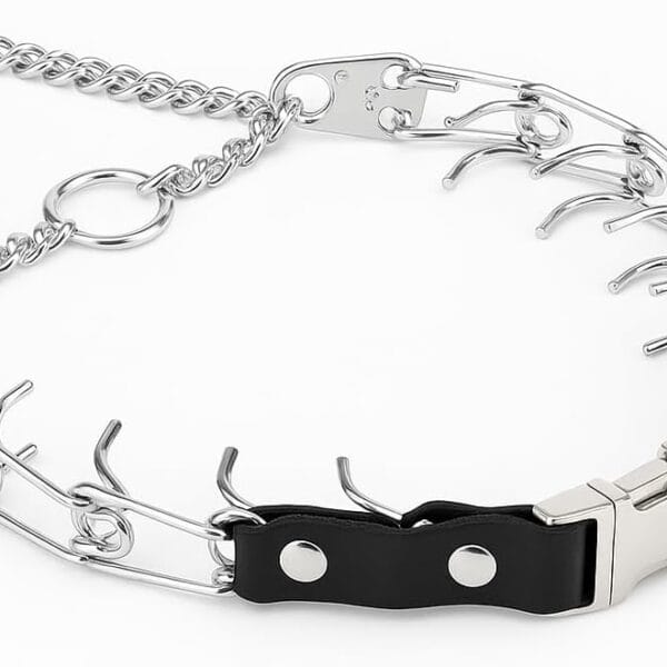 Herm Sprenger 2.25mm Prong Collar for Dog Training Adjustable Length & Easy Quick Release Buckle for Small/Medium Dogs (13-19" Neck)
