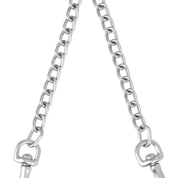 TIESOME Metal Double Dog Leash Rope, Durable Dog Chain Chew Proof Free Dual Pet Dog Leash Extension Splitter Leash for 2 Small Dogs for Walking (40cm)