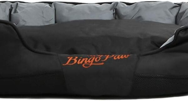 BingoPaw Large Dog Bed,Dog Cushion Made by Durable Oxford Material,Water Resistant Dog Bed with Bolster Luxury Soft for Large Giant Dog Indoor Outdoor