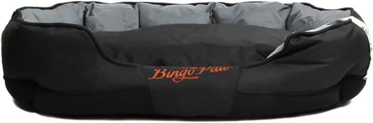 BingoPaw Large Dog Bed,Dog Cushion Made by Durable Oxford Material,Water Resistant Dog Bed with Bolster Luxury Soft for Large Giant Dog Indoor Outdoor