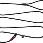 BTINESFUL 7ft Slip Lead Dog Leash, Strong Nylon Rope Leash, 1/4" Dog Training Lead for Small Medium Dogs, 14+ Colors (1/4" * 7 FT, Black)