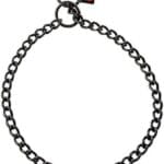 Herm. Sprenger - Black Stainless Steel Choke Dog Training Collar 2.5 mm - Round Links Slip Chain - Small Medium Large Dogs - Show Chain - Made in Germany